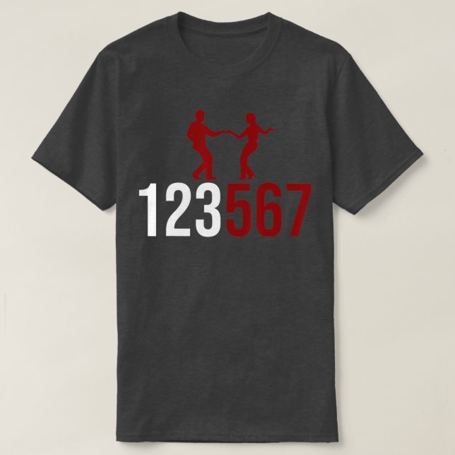 T-shirt 123 567 Salsa Lover Latin Salsa Dance (Design devant)