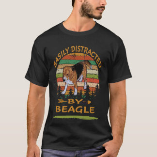 T-shirt 123 Facilement Distrait Par Le Beagle