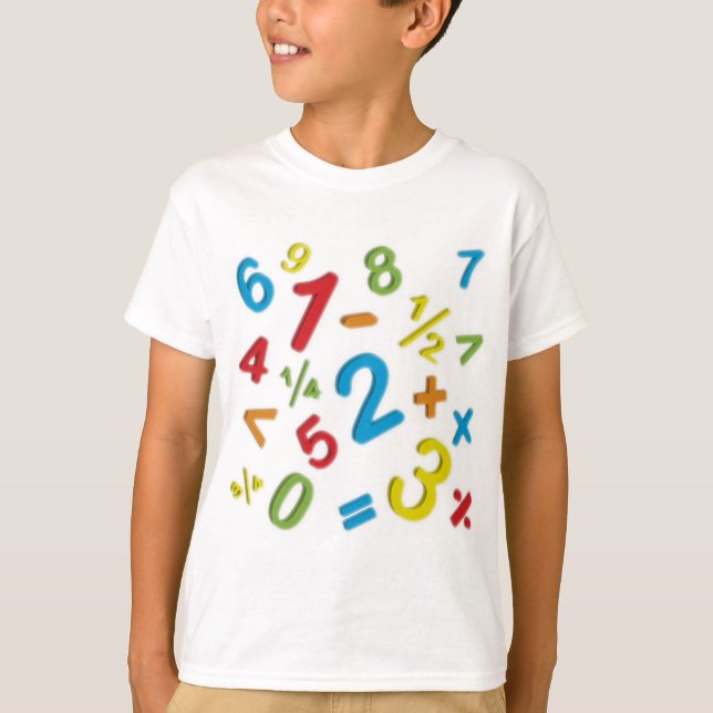 T-shirt 123 nombres Mathématiques (Devant)