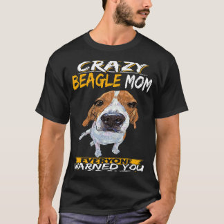 T-shirt 129 Je suis la mère Beagle folle