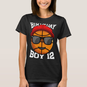 T-shirt 12 Ans 12e Anniversaire Basketball Pour Garçons Pa