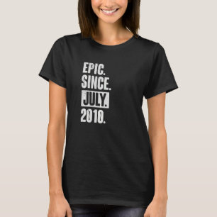 T-shirt 12 ans 12e anniversaire Epic depuis Juillet 2010