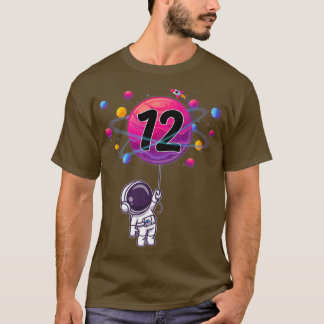 T-shirt 12 ans 12e anniversaire garçon astronaute cadeau