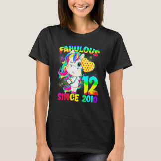 T-shirt 12 Ans 12e Anniversaire Unicorn Fabuleuse S