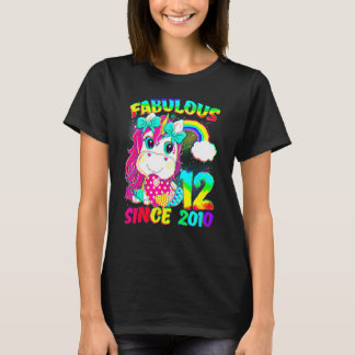 T-shirt 12 Ans 12e Anniversaire Unicorn Fabuleuse S