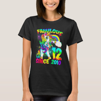 T-shirt 12 Ans 12e Anniversaire Unicorn Fabuleuse S