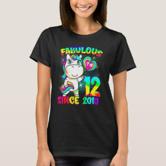T-shirt 12 Ans 12e Anniversaire Unicorn Fabuleuse S