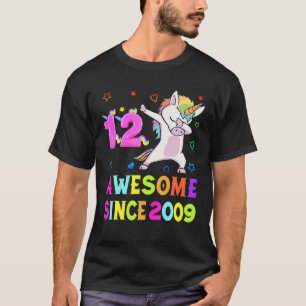 T-shirt 12 Ans, 12E Enfants Anniversaires, Magnifique 2009