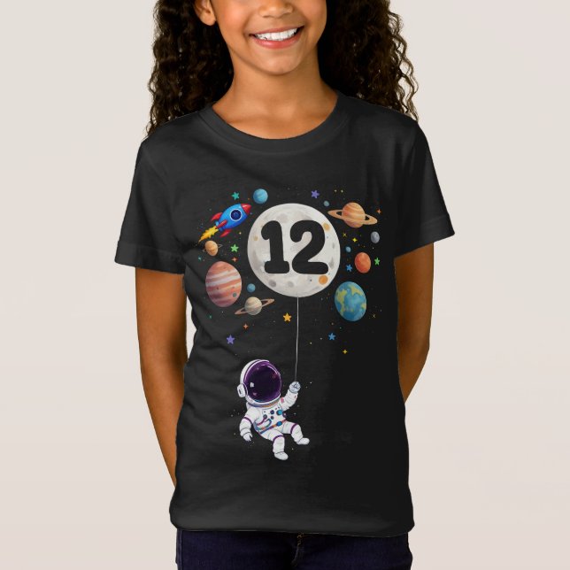 T-Shirt 12 ans Anniversaire Astronaut 12e anniversaire (Devant)