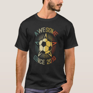 T-shirt 12 Ans Awesome depuis 2010 12ème Anniversaire Socc