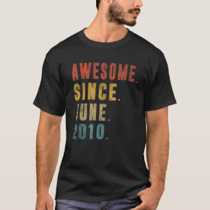 T-shirt 12 Ans Awesome depuis Juin 2010 12 Ans