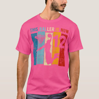 T-shirt 12 Ans Basketball 12E Anniversaire Garçon