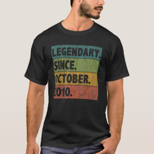 T-shirt 12 ans de légende depuis octobre 2010 12e annivers