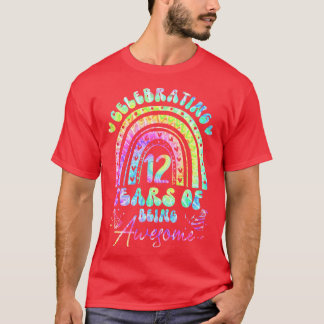 T-shirt 12 Ans D'Être génial 12e Anniversaire Cravate Fill