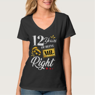 T-shirt 12 Ans D'Être M. Right Funny Couple Mariage A