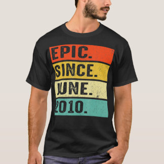 T-shirt 12 Ans Epic Depuis Juin 2010 12e Anniversaire Gi