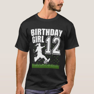 T-shirt 12 Ans Football Anniversaire Thème De Fête 12E Cad