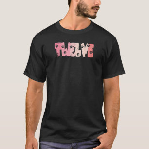 T-shirt 12 ans mignonne chien paw Anniversaire fille 12ème