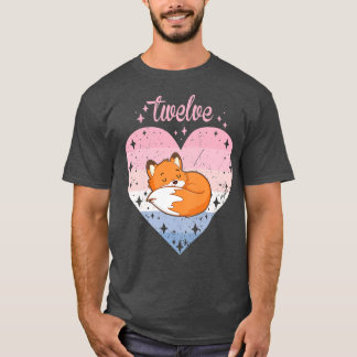 T-shirt 12 Ans Mignonne Pour Anniversaire Fille 12ème Anni