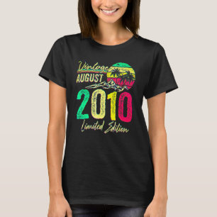 T-shirt 12 ans Vintage août 2010 12e anniversaire