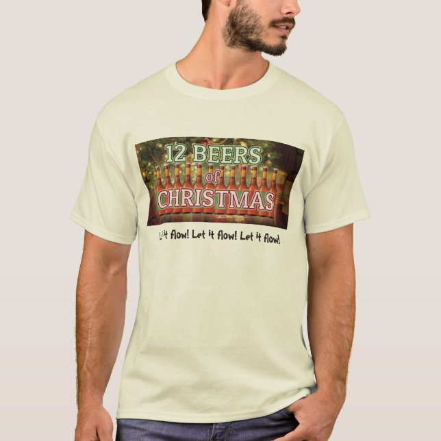 T-shirt 12 bières de Noël (Devant)