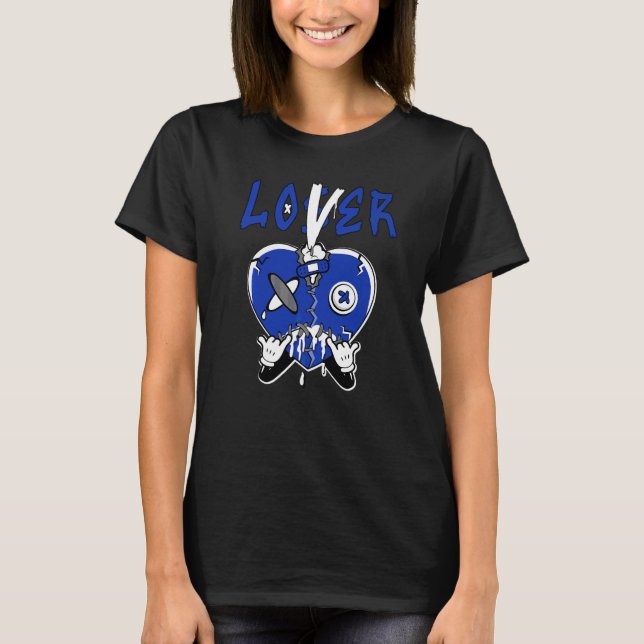 T-shirt 12 Hyper Royal Perdant  Heart Drip Hyper Royal 12s (Devant)