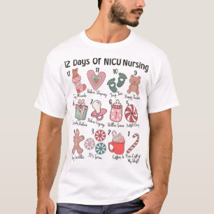 T-shirt 12 jours de garde d'infirmière en réanimation néon
