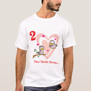 T-shirt 12 jours deux tourterelles d'amour