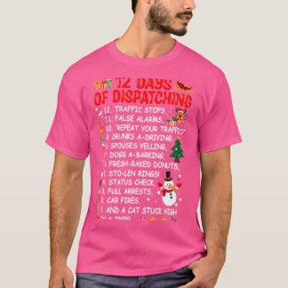 T-shirt 12 Jours D'Expédition Funny Dispatcher Noël
