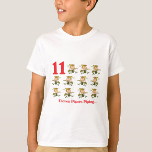 T-shirt 12 jours onze joueurs de pipeau