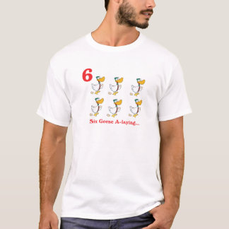 T-shirt 12 jours six oies pondeuses
