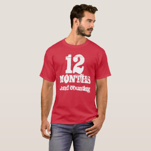 T-shirt 12 mois de sobriété