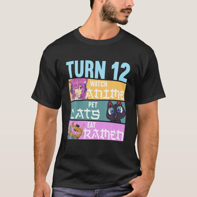 T-shirt 12E Annime Pyjamas I Pet Cats (Devant)