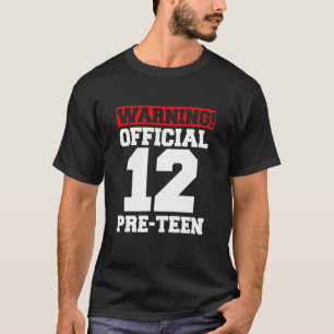 T-shirt 12e anniversaire Amusant Pré-Ado 12 ans
