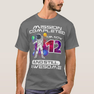 T-shirt 12e anniversaire astronaute spatiale Lover 12 ans