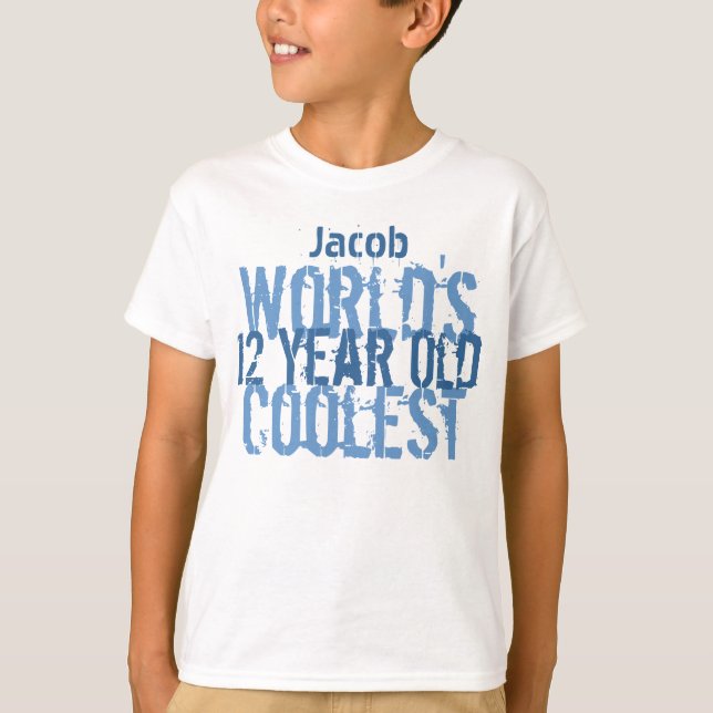 T-shirt 12e anniversaire Cadeau le plus cool des 12 ans (Devant)