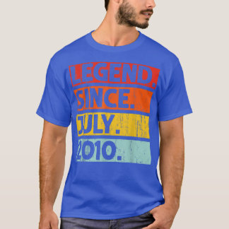 T-shirt 12e anniversaire Cadeaux Légende depuis juillet 20