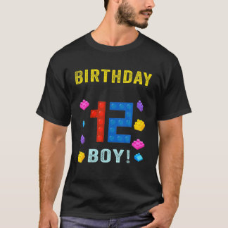 T-shirt 12E Anniversaire Douze Bâtiment B De 12 Ans