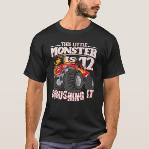 T-shirt 12e anniversaire Enfants Ce Petit Camion Monster