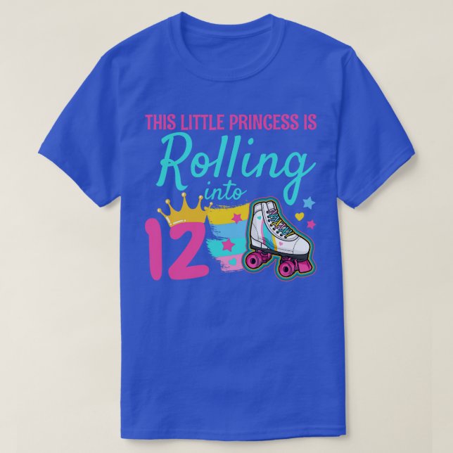 T-shirt 12e anniversaire Roller Skate 1 (Design devant)