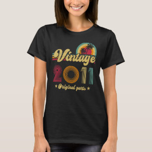 T-shirt 12e anniversaire Vintage 2011 Pièces originales An