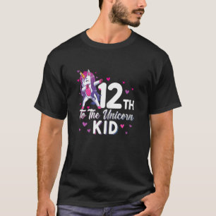 T-shirt 12ème À L'Anniversaire Enfant Unicorn