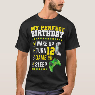 T-shirt 12ème Anniversaire Fête Parfait Pour Gamer 12 Ans