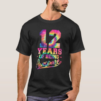 T-shirt 12ème anniversaire Idée 12 année d'être une Cravat