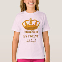 12ème Princesse Custom Name Royal Crown A10