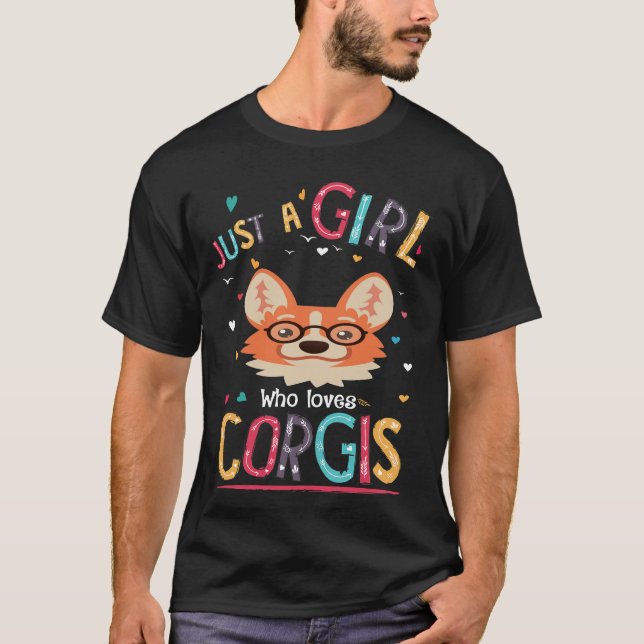 T-shirt 131 Juste Une Fille Qui Aime Le Corgi (Devant)
