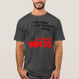 T-shirt 1320 WKTQ Pittsburgh Station radio rétro défectueu