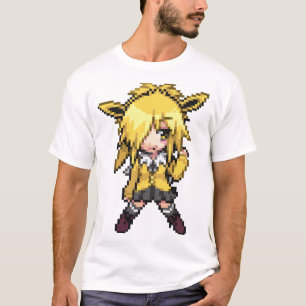 T-shirt 135 JOLTEON Girl Sprite Pixel Art -PLEIN POKEDEX! 