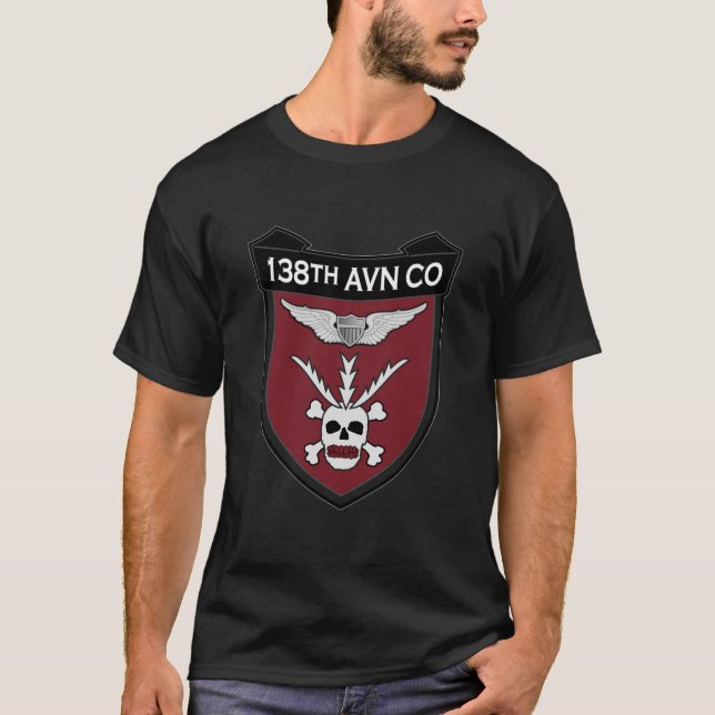 T-shirt 138th Aviation Co - Recherche par radio (Devant)