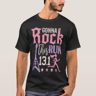 T-shirt 13 1 Semi-marathon femmes coureuses rock course At